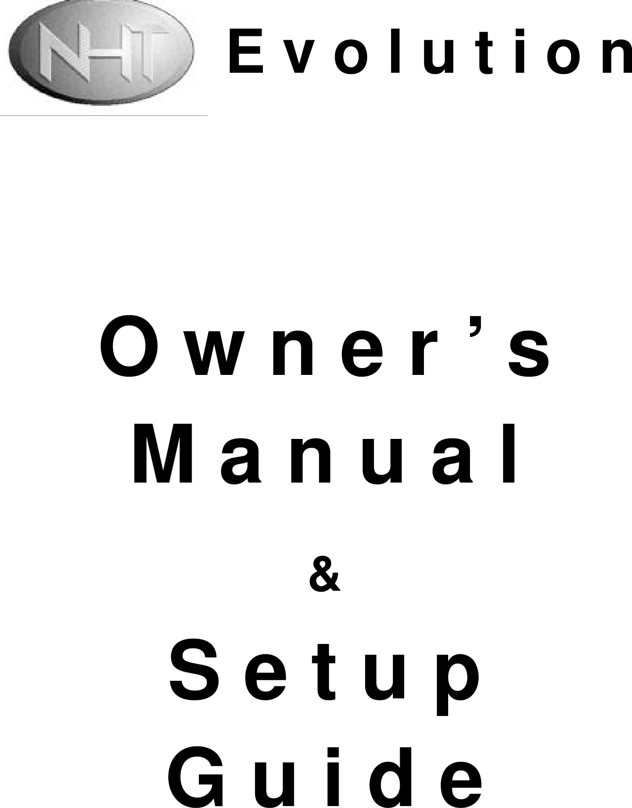 Page 1 of 1 - Nht Nht-Evolution-System-Users-Manual-  Nht-evolution-system-users-manual