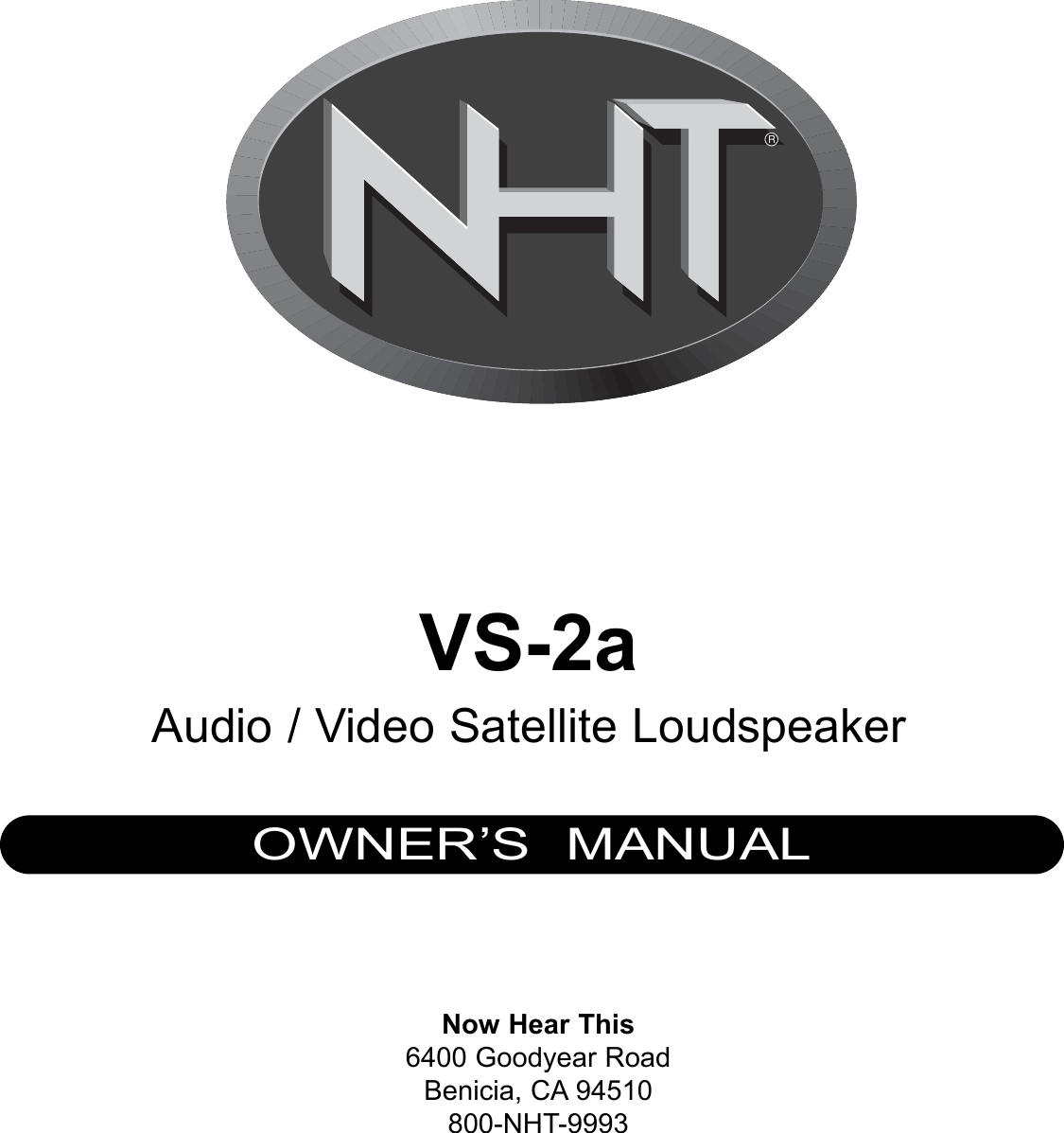 Page 1 of 7 - Nht Nht-Vintage-Vs-2A-Users-Manual- Vs2aman Nht-vintage-vs-2a-users-manual