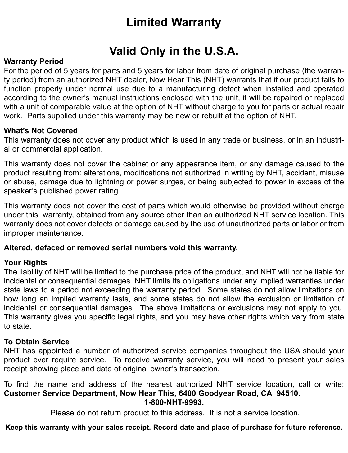 Page 7 of 7 - Nht Nht-Vintage-Vs-2A-Users-Manual- Vs2aman Nht-vintage-vs-2a-users-manual