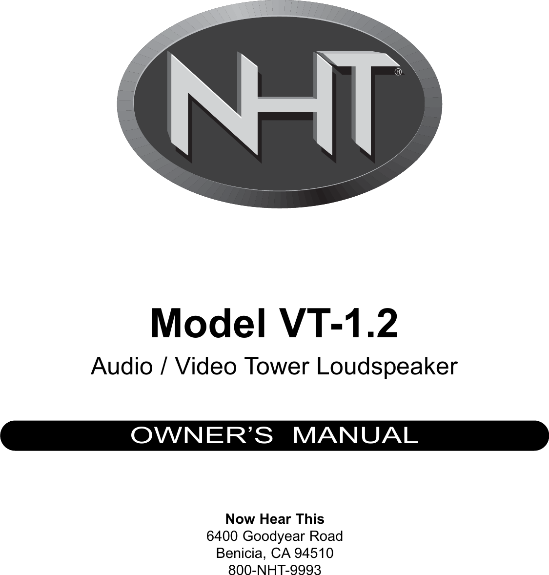 Page 1 of 5 - Nht Nht-Vt-1-2-Users-Manual- Vt12man  Nht-vt-1-2-users-manual