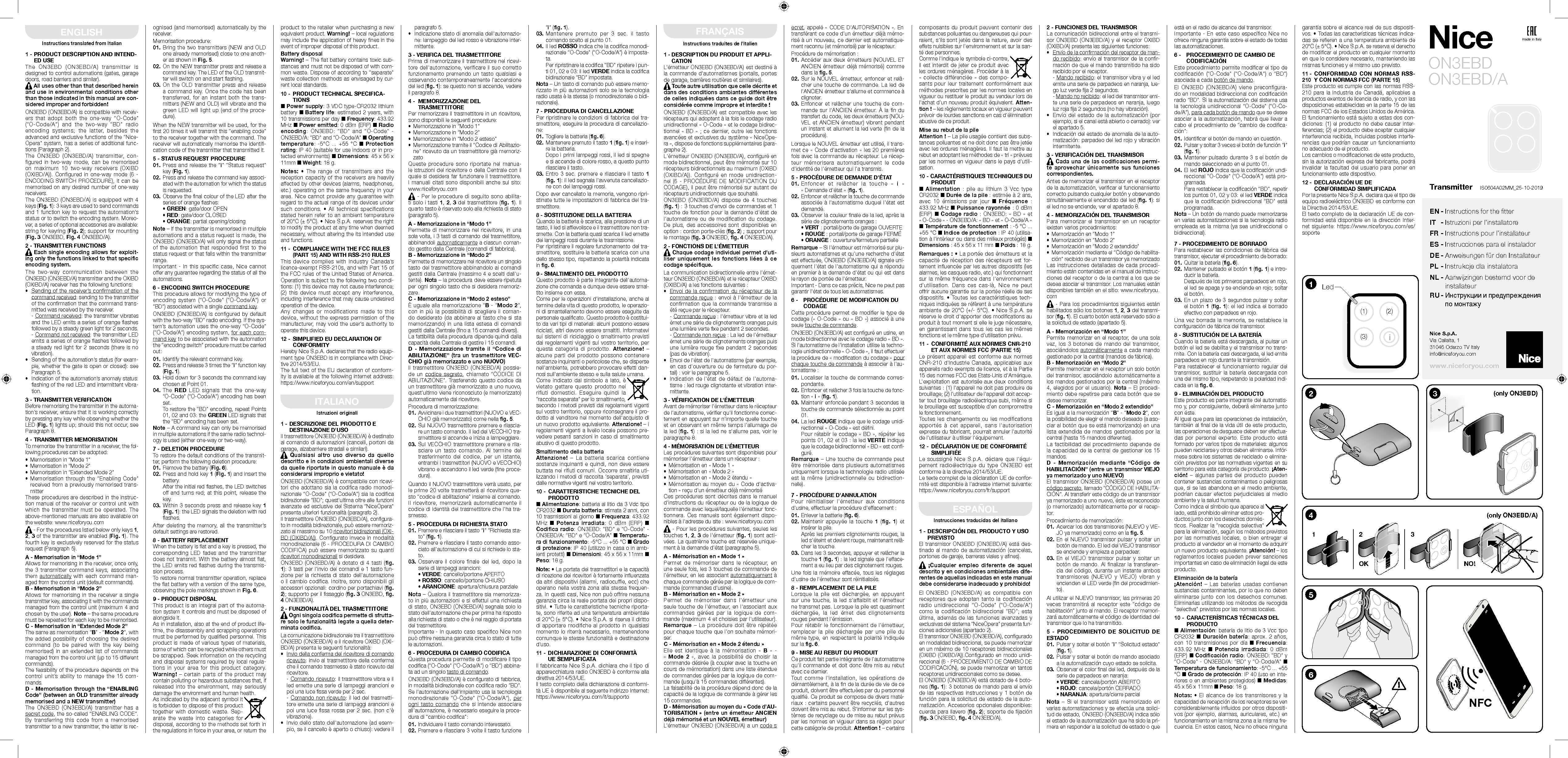 Nice S P A On3ebda Transceiver Control User Manual