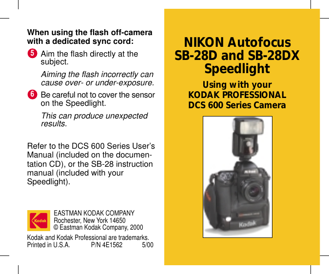 Nikon Autofocus Sb 28D Users Manual