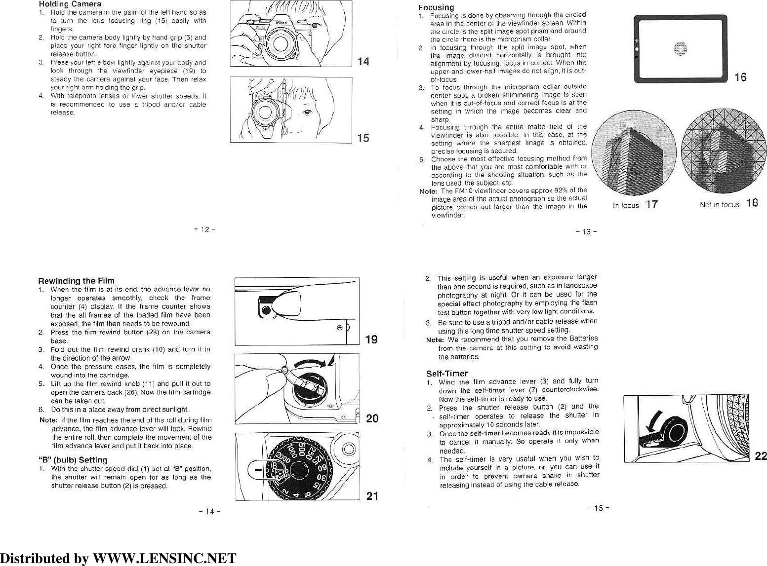 Page 4 of 6 - Nikon Nikon-Fm-10-Quick-Guide- FM-10 Instruction Manual  Nikon-fm-10-quick-guide