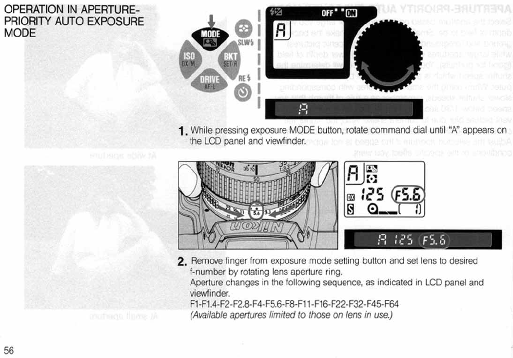 Nikon N6006 Af Operating Instructions Instruction Manual
