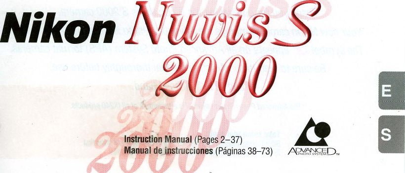 Nikon Nuvis S00 Instruction Manual