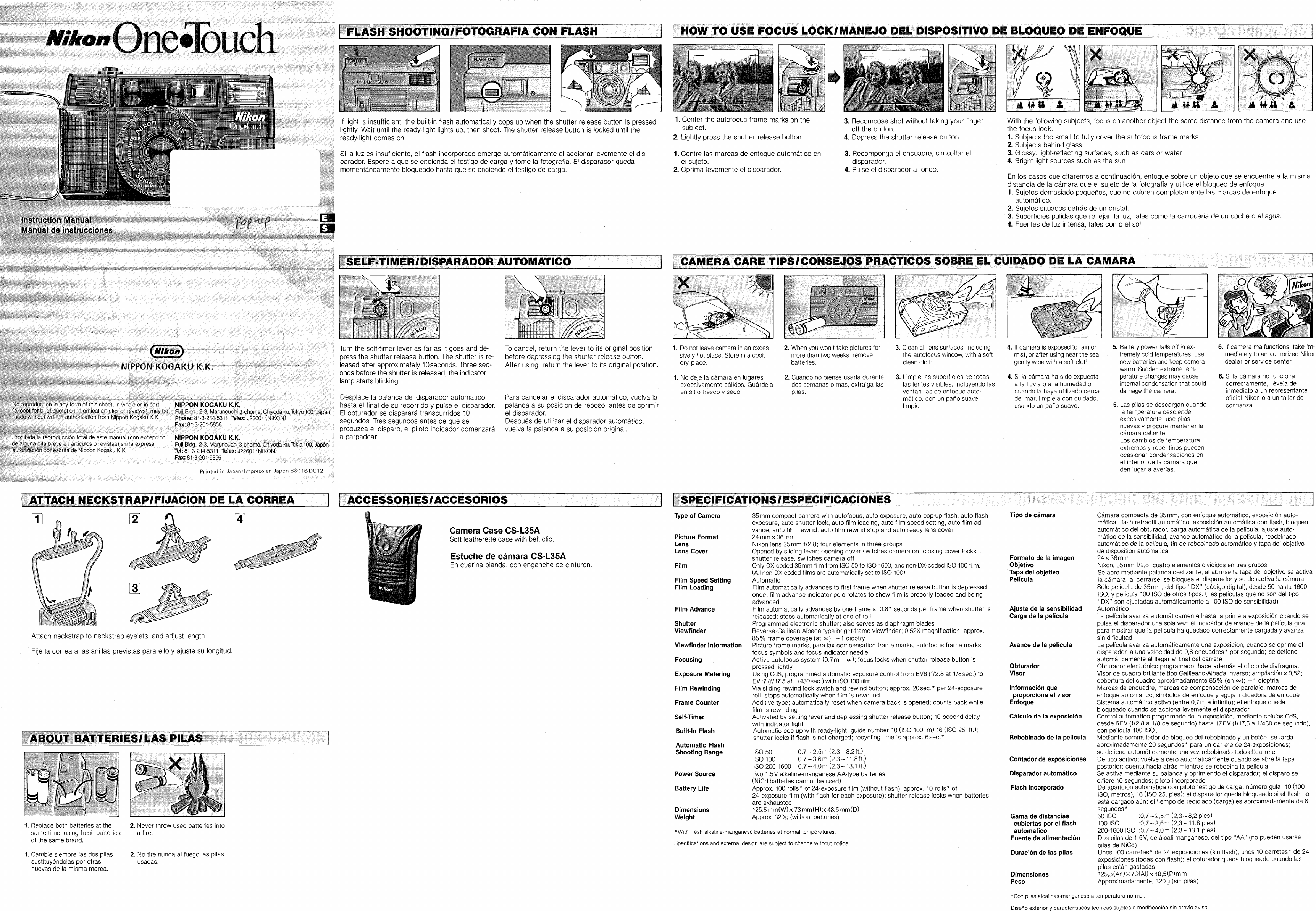 Page 1 of 2 - Nikon Nikon-One-Touch-Pop-Up-Instruction-Manual-  Nikon-one-touch-pop-up-instruction-manual