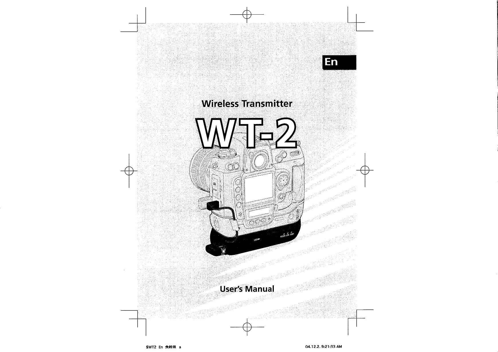Nikon WT02 Wireless Transmitter Module for Camera User Manual 1 of 3