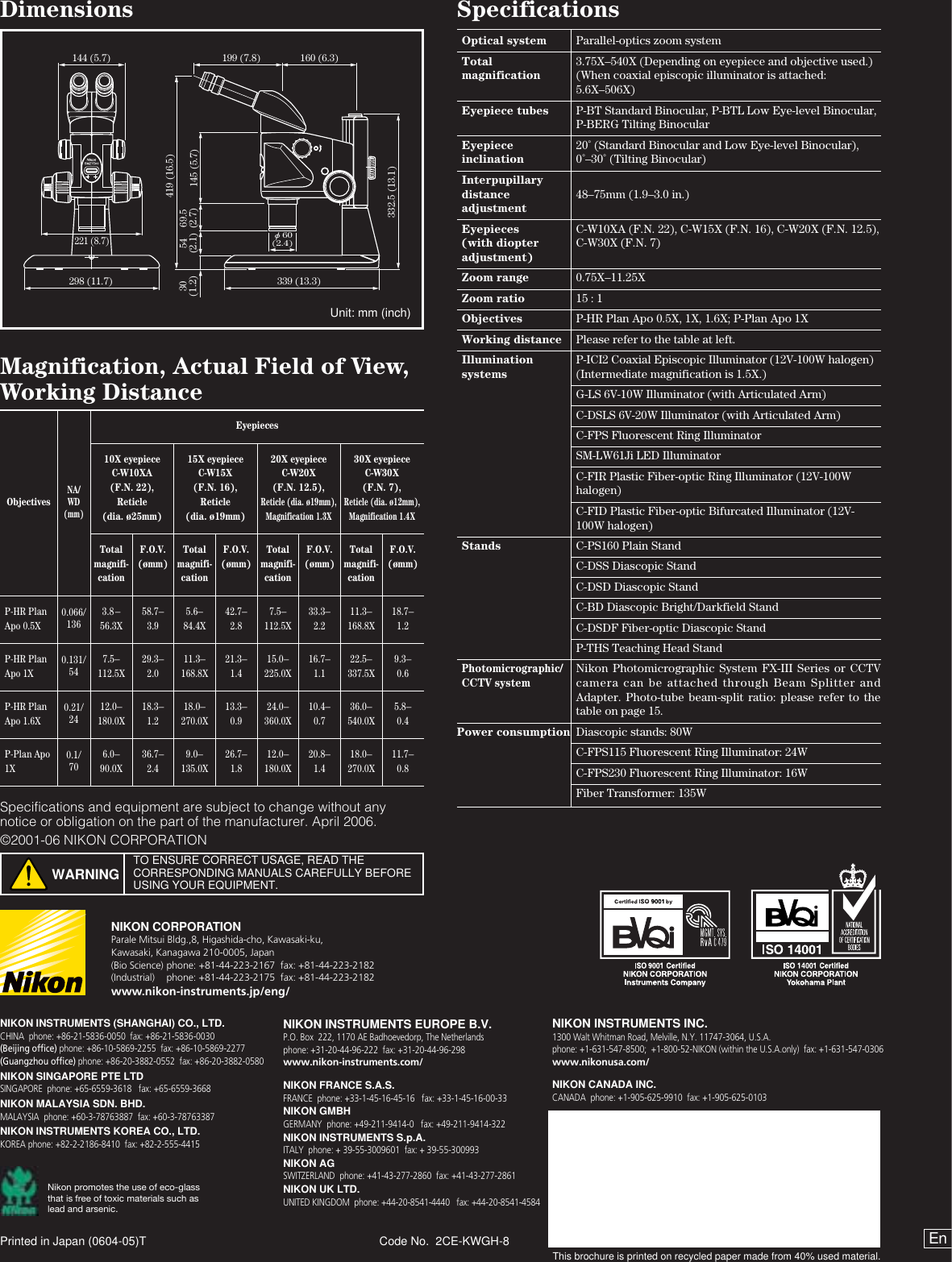 Page 9 of 9 - Nikon  If Not Then Brochure SMZ1500