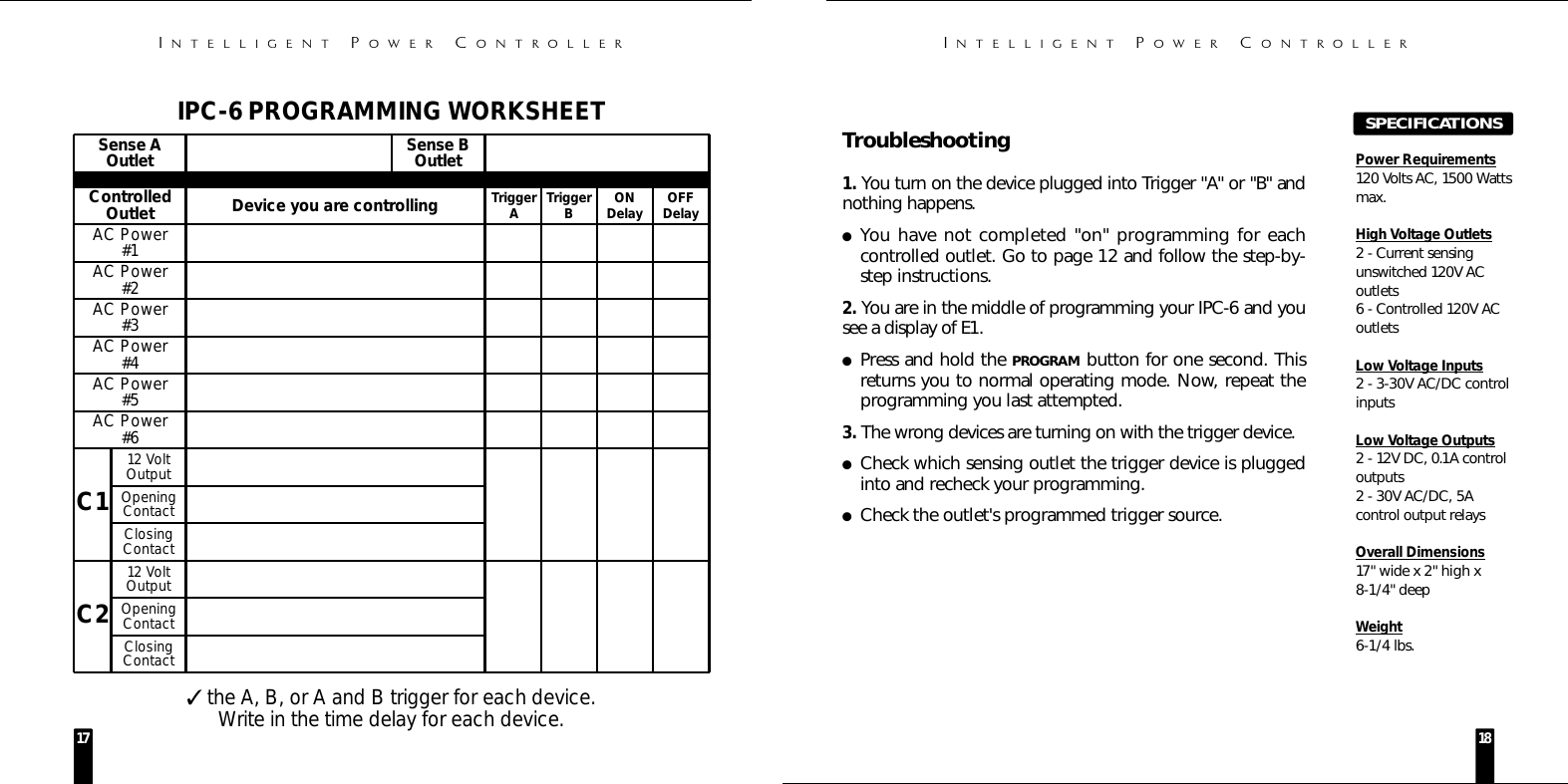 Page 10 of 10 - Niles-Audio Niles-Audio-Intelligent-Power-Controller-Ipc-6-Users-Manual-  Niles-audio-intelligent-power-controller-ipc-6-users-manual