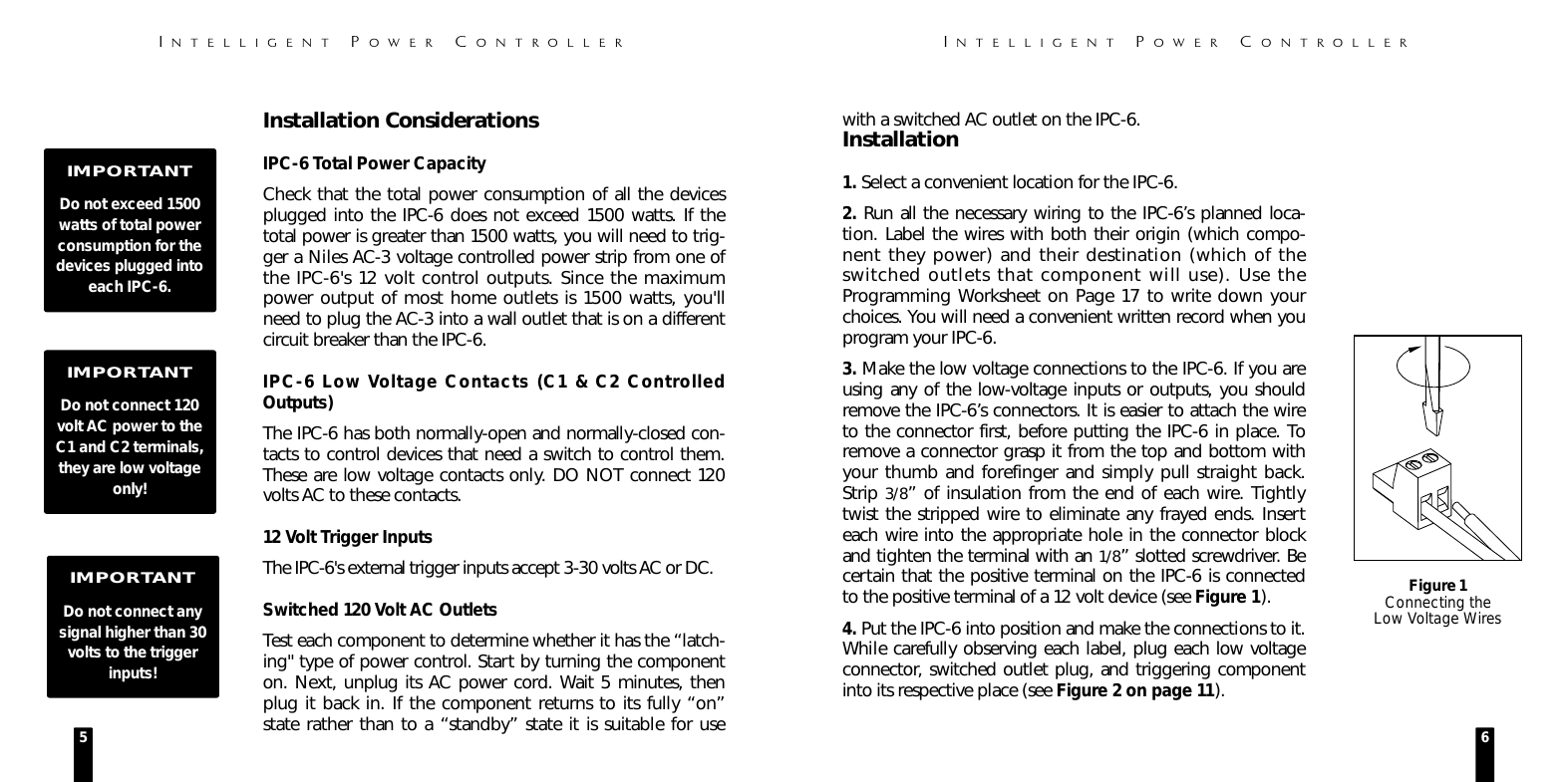 Page 4 of 10 - Niles-Audio Niles-Audio-Intelligent-Power-Controller-Ipc-6-Users-Manual-  Niles-audio-intelligent-power-controller-ipc-6-users-manual