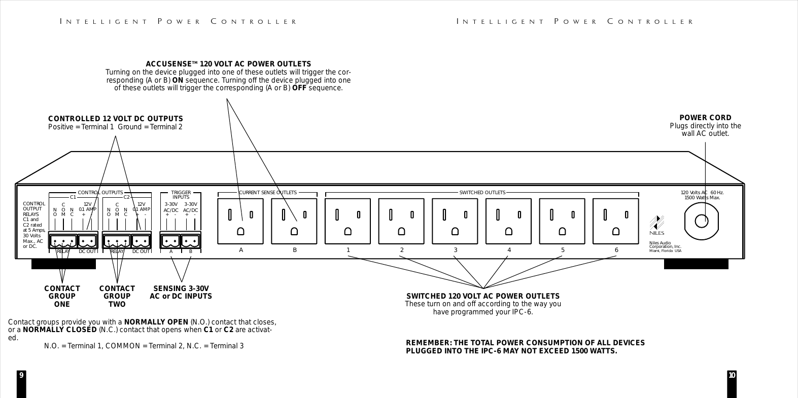 Page 6 of 10 - Niles-Audio Niles-Audio-Intelligent-Power-Controller-Ipc-6-Users-Manual-  Niles-audio-intelligent-power-controller-ipc-6-users-manual