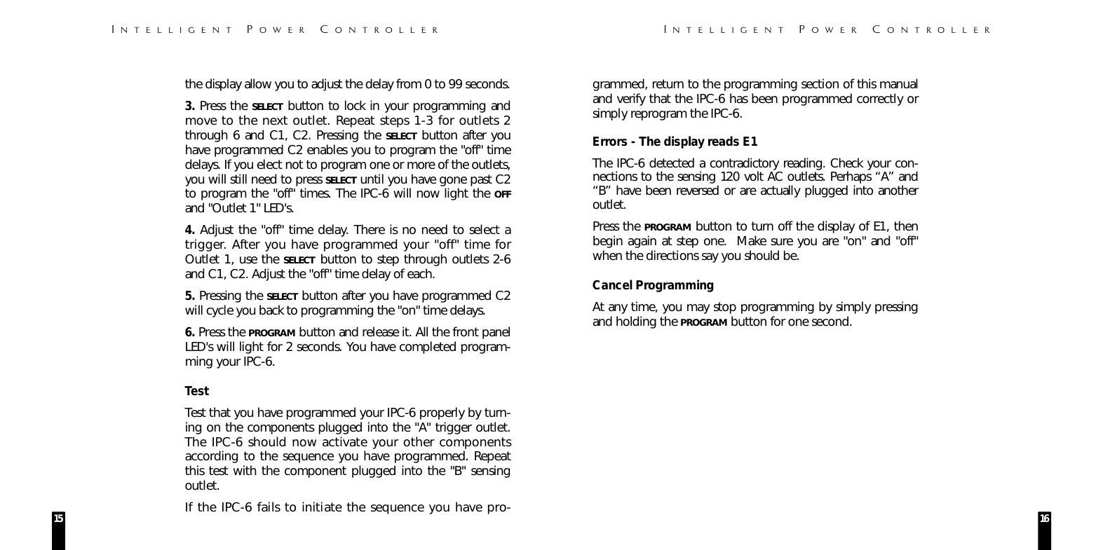 Page 9 of 10 - Niles-Audio Niles-Audio-Intelligent-Power-Controller-Ipc-6-Users-Manual-  Niles-audio-intelligent-power-controller-ipc-6-users-manual