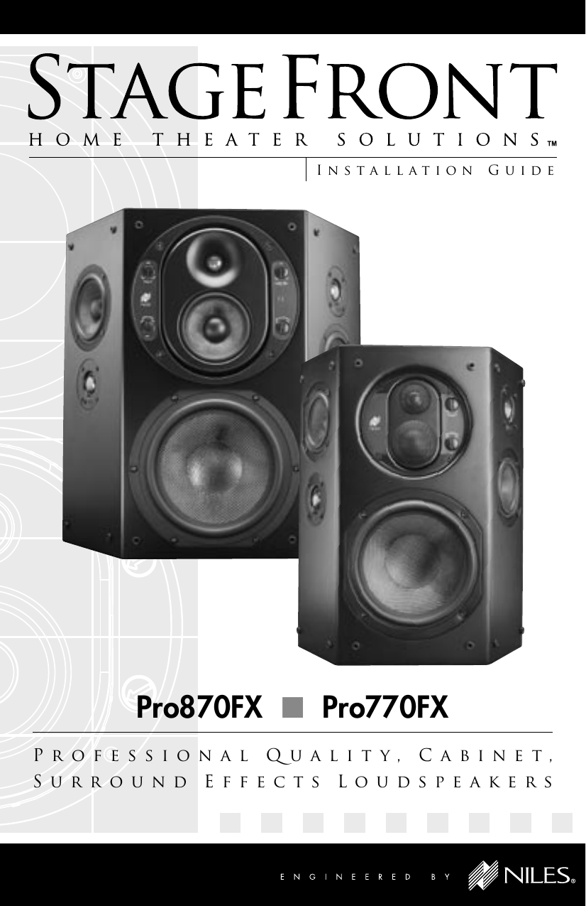 Niles Audio Pro770Fx Users Manual 