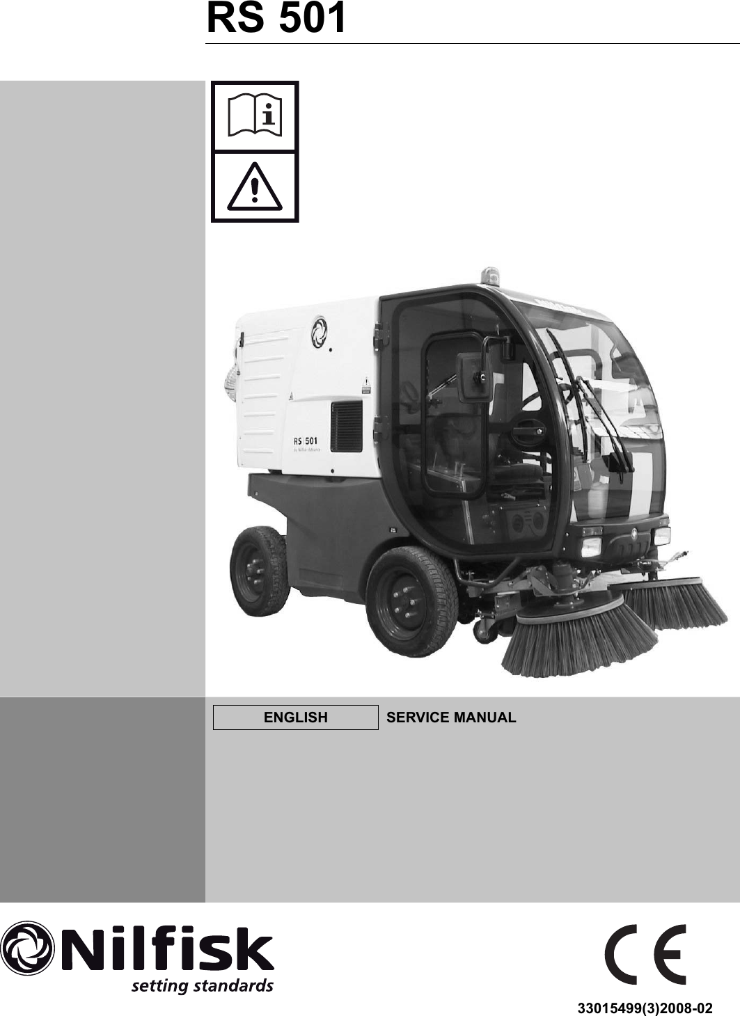 Nilfisk Advance America Rs 501 Users Manual 33015499(3)2008 02