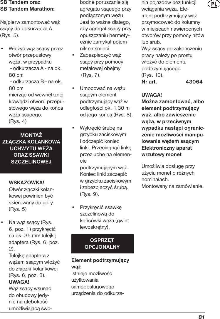 Page 7 of 12 - Nilfisk-Alto Nilfisk-Alto-Sb-Station-Users-Manual- UM_SB_Station_PL  Nilfisk-alto-sb-station-users-manual