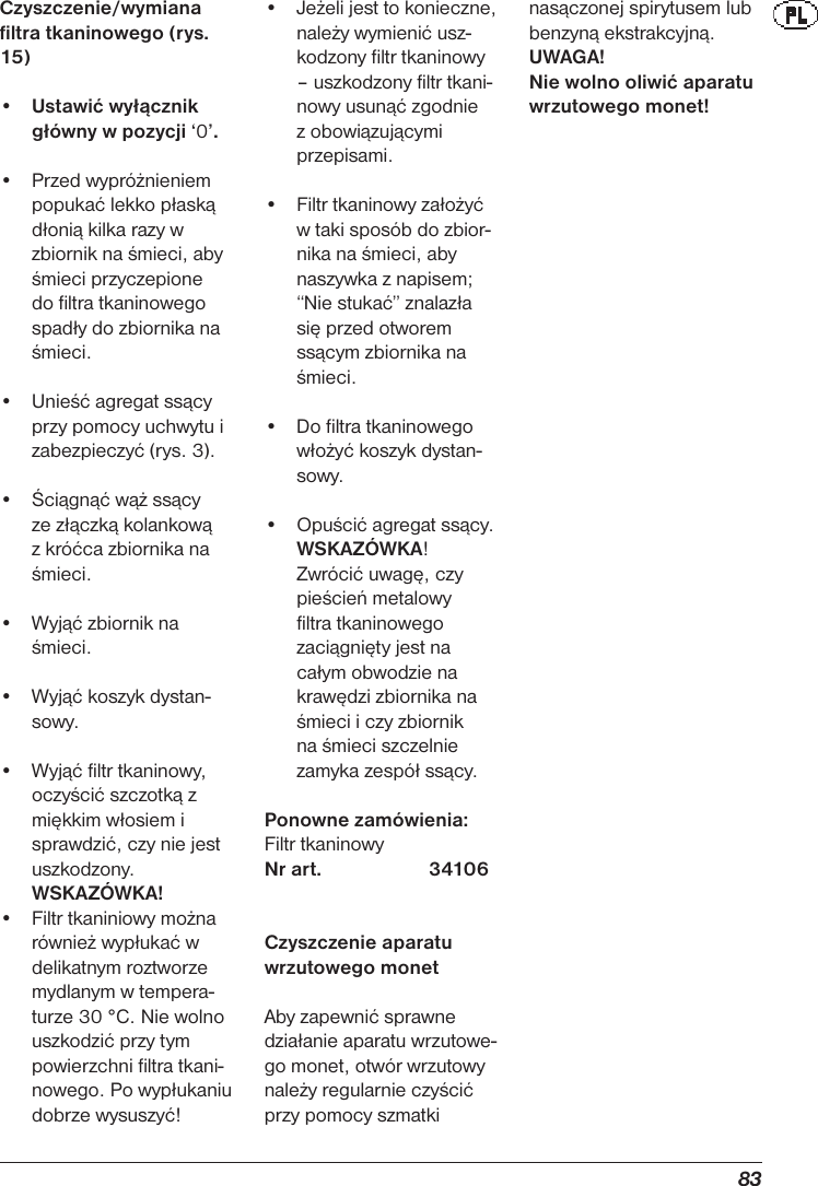 Page 9 of 12 - Nilfisk-Alto Nilfisk-Alto-Sb-Station-Users-Manual- UM_SB_Station_PL  Nilfisk-alto-sb-station-users-manual