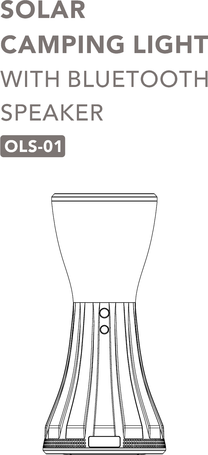 OLS-01SOLAR CAMPING LIGHTWITH BLUETOOTHSPEAKER