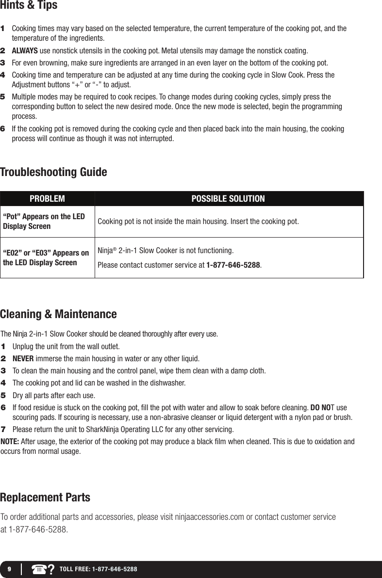 Page 10 of 12 - Ninja  User Manual Manual-MC510