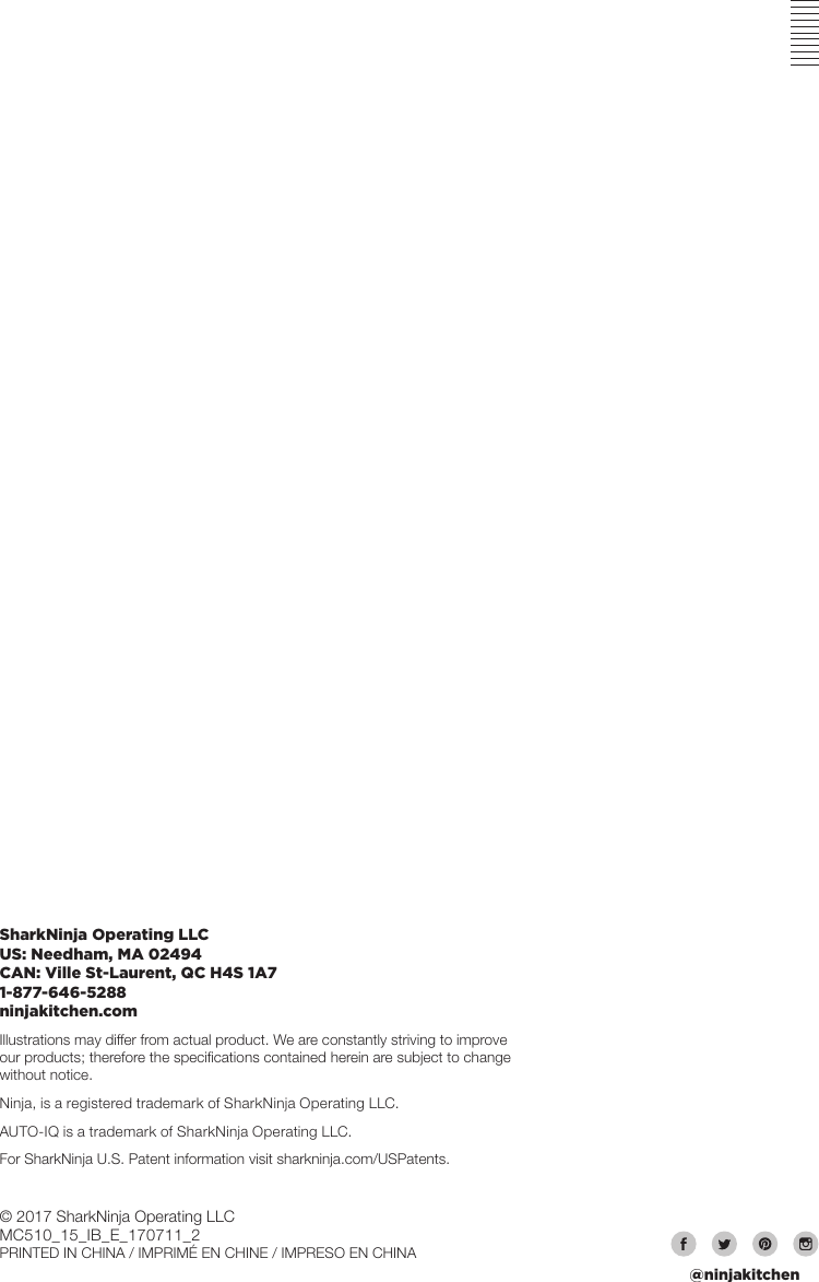 Page 12 of 12 - Ninja  User Manual Manual-MC510