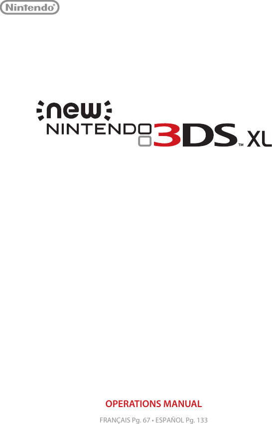 Nintendo 3Ds Xl New Operation Manual