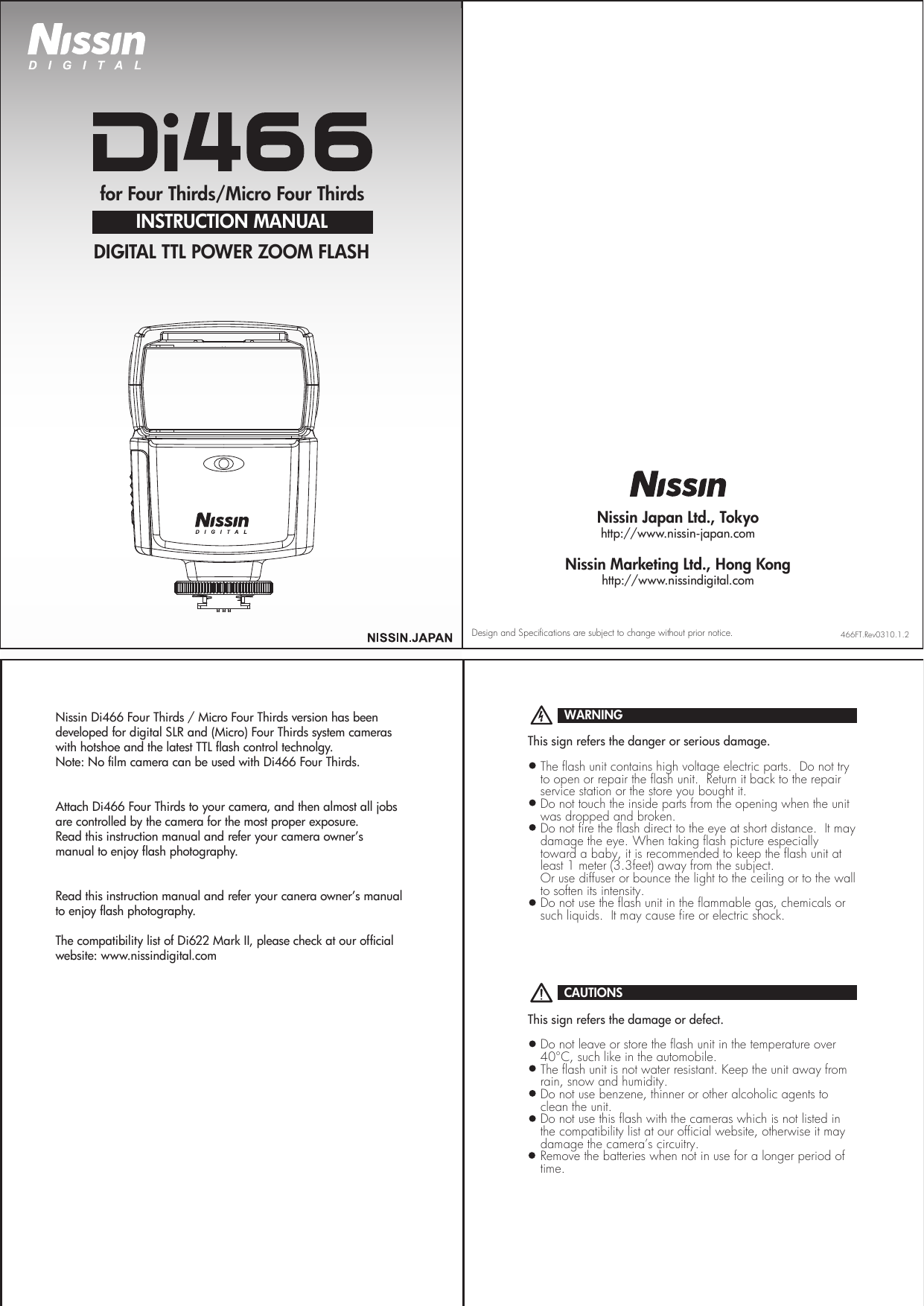 Page 1 of 6 - Nissin Nissin-Di466-Ft-Users-Manual- Print  Nissin-di466-ft-users-manual