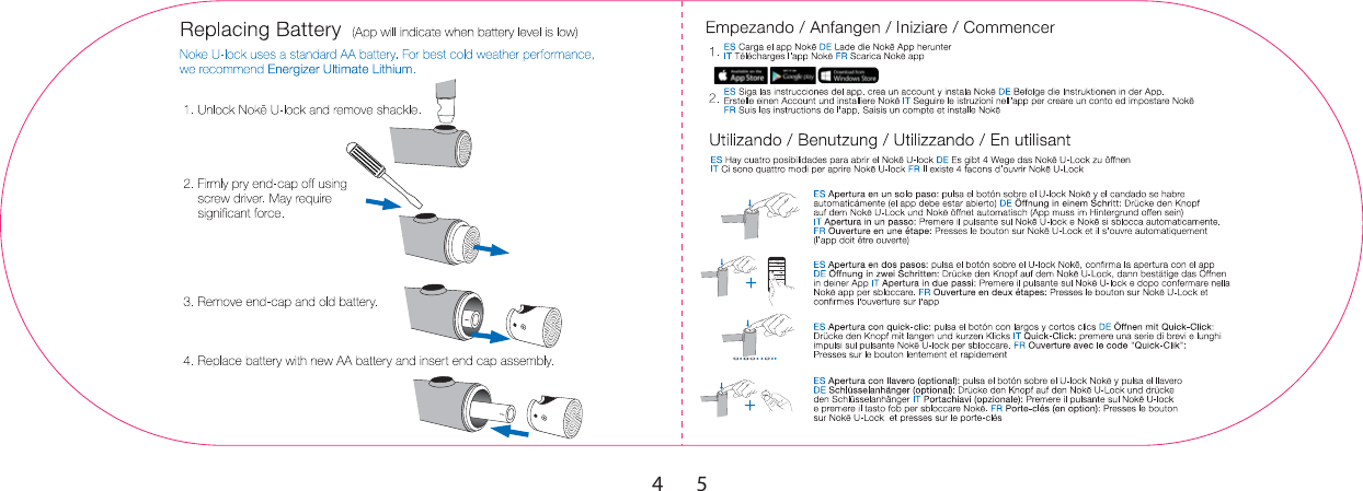 Page 4 of Noke ULOCK Noke U-lock User Manual Noke Ulock User Guide Updated converted