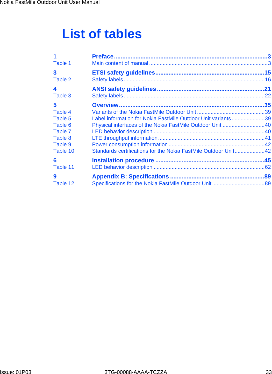 Page 30 of Nokia Bell 34003800FM20 FastMile Compact User Manual Nokia FastMile Outdoor Unit