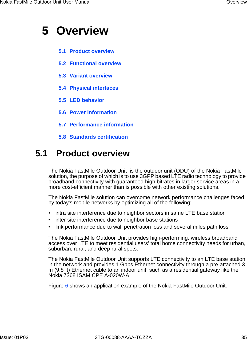Page 31 of Nokia Bell 34003800FM20 FastMile Compact User Manual Nokia FastMile Outdoor Unit