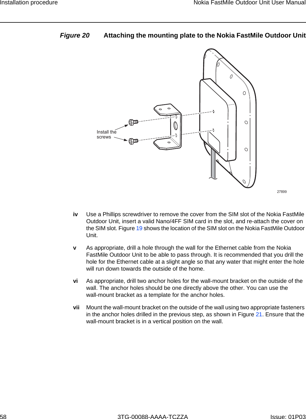 Page 53 of Nokia Bell 34003800FM20 FastMile Compact User Manual Nokia FastMile Outdoor Unit