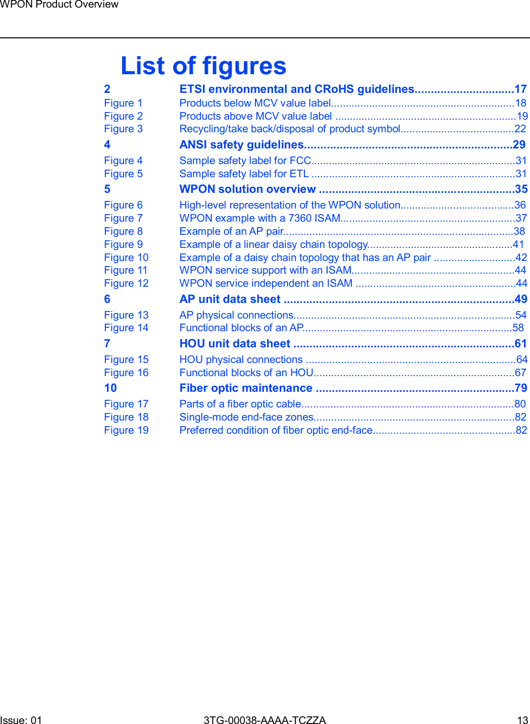 Page 13 of Nokia Bell 7577WPONAPAC WPON User Manual WPON Product Overview