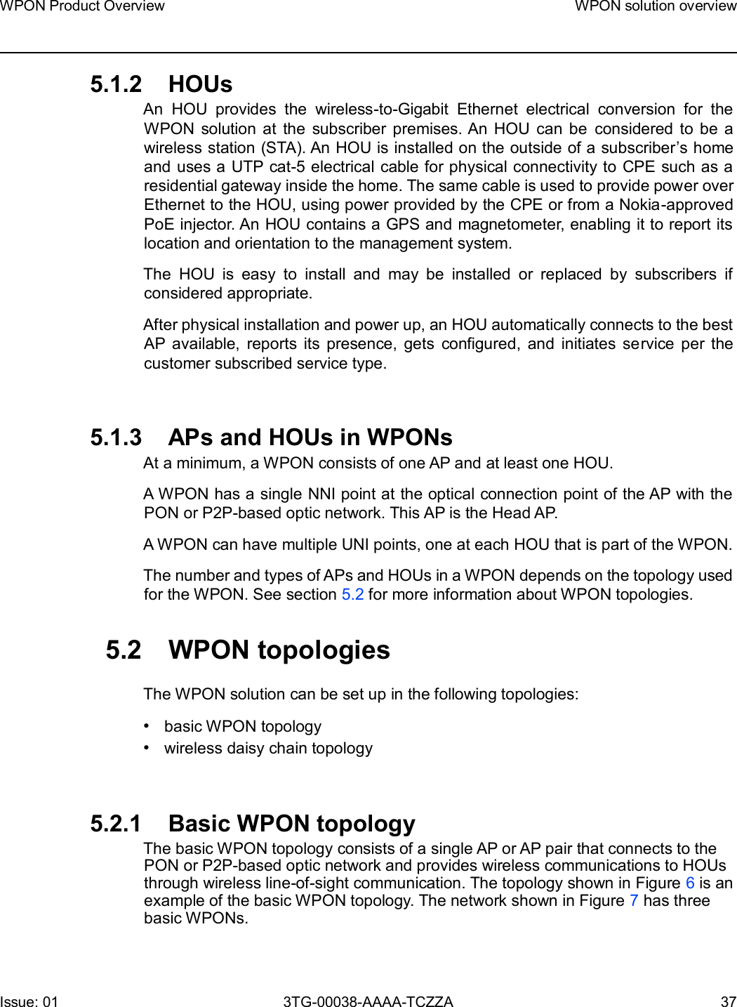 Page 37 of Nokia Bell 7577WPONAPAC WPON User Manual WPON Product Overview