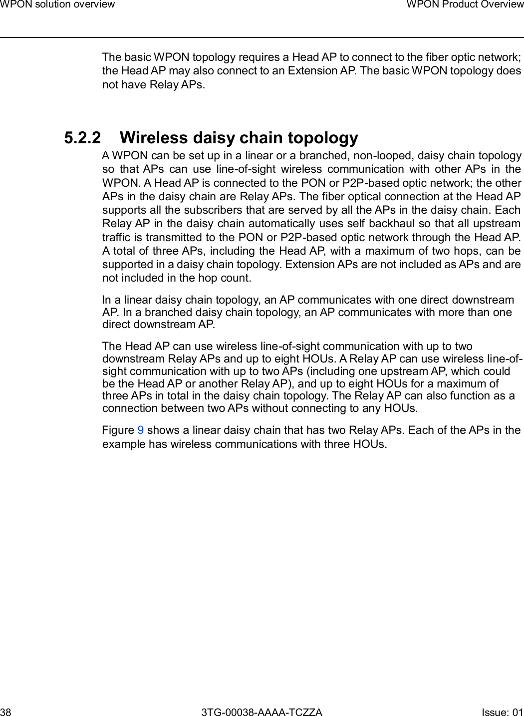 Page 38 of Nokia Bell 7577WPONAPAC WPON User Manual WPON Product Overview