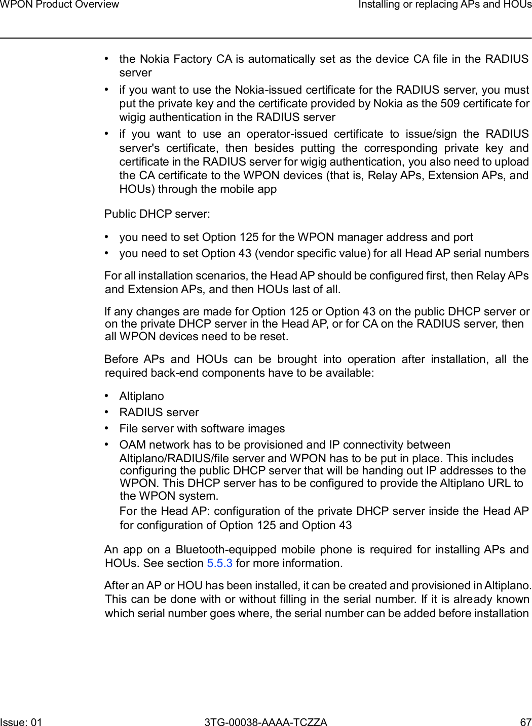Page 67 of Nokia Bell 7577WPONAPAC WPON User Manual WPON Product Overview