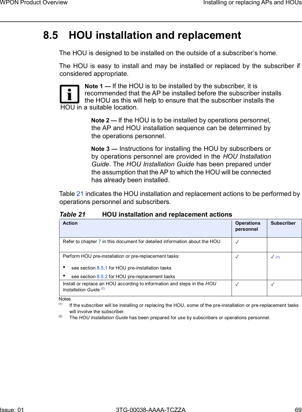 Page 69 of Nokia Bell 7577WPONAPAC WPON User Manual WPON Product Overview