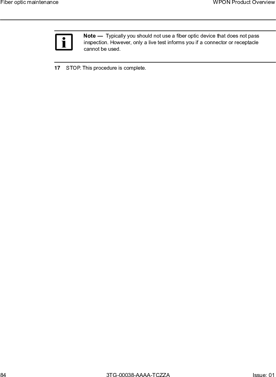 Page 84 of Nokia Bell 7577WPONAPDC WPON User Manual WPON Product Overview