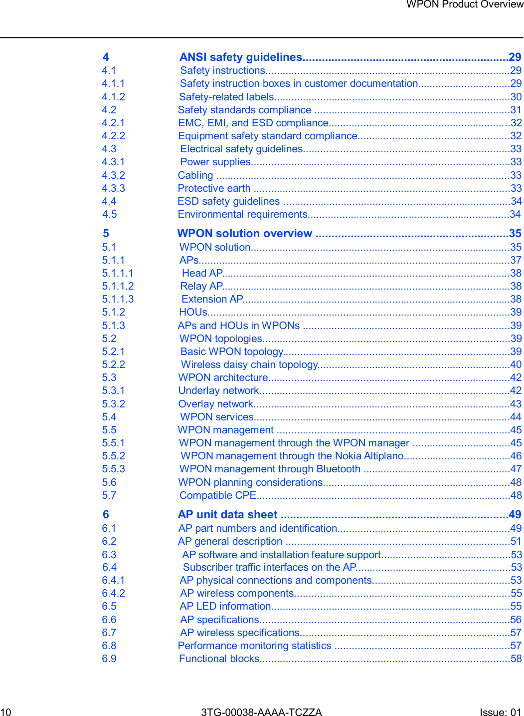 Page 10 of Nokia Bell 7577WPONAPED WPON User Manual WPON Product Overview