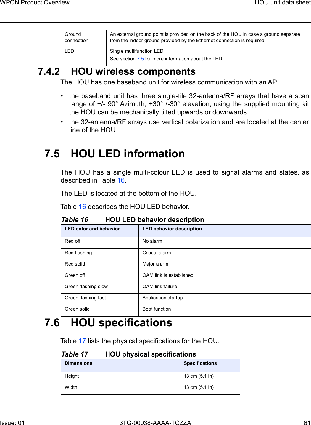 Page 61 of Nokia Bell 7577WPONAPED WPON User Manual WPON Product Overview