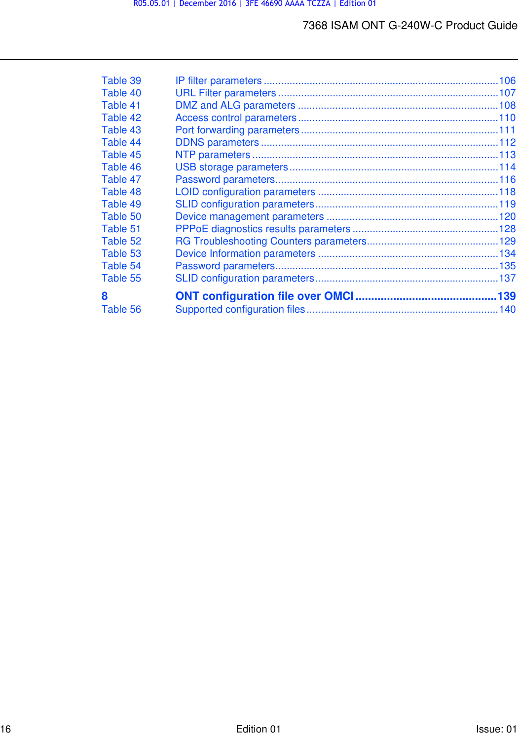 Page 16 of Nokia Bell G240W-C GPON ONU User Manual 7368 ISAM ONT G 240W B Product Guide