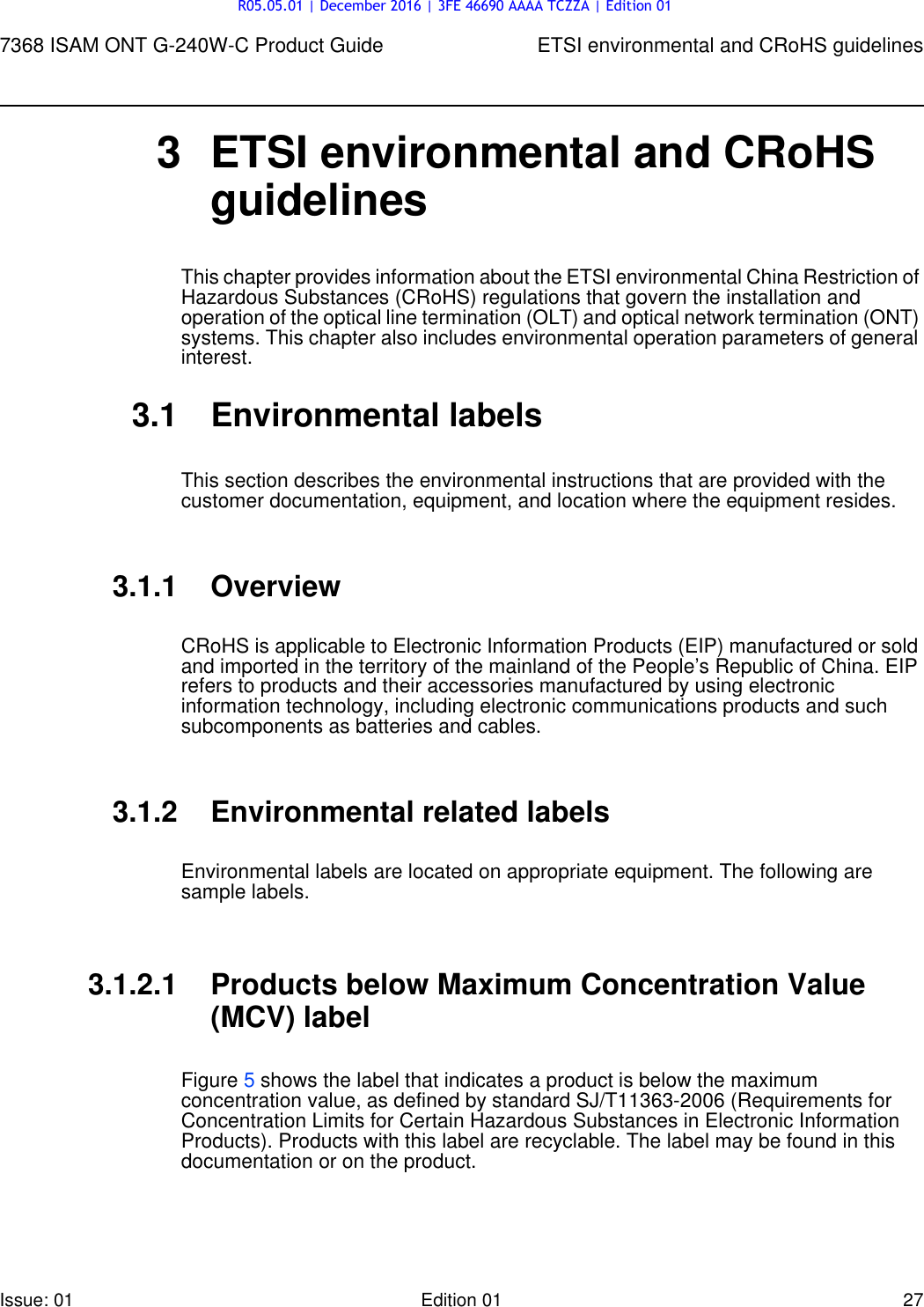 Page 27 of Nokia Bell G240W-C GPON ONU User Manual 7368 ISAM ONT G 240W B Product Guide
