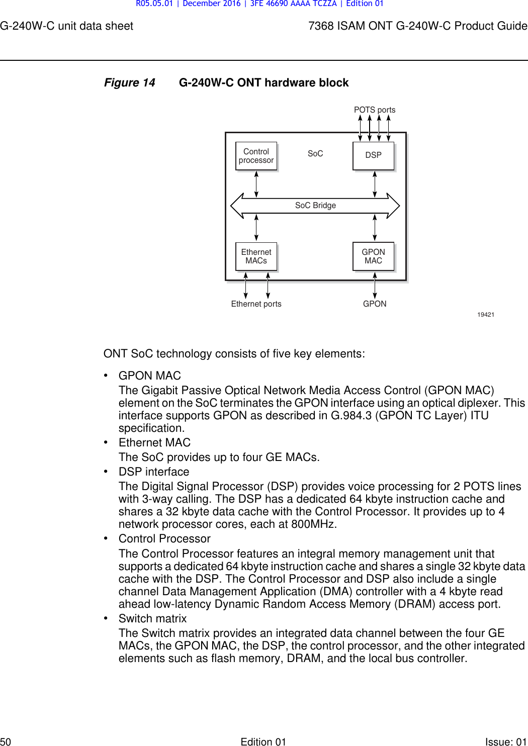 Page 50 of Nokia Bell G240W-C GPON ONU User Manual 7368 ISAM ONT G 240W B Product Guide