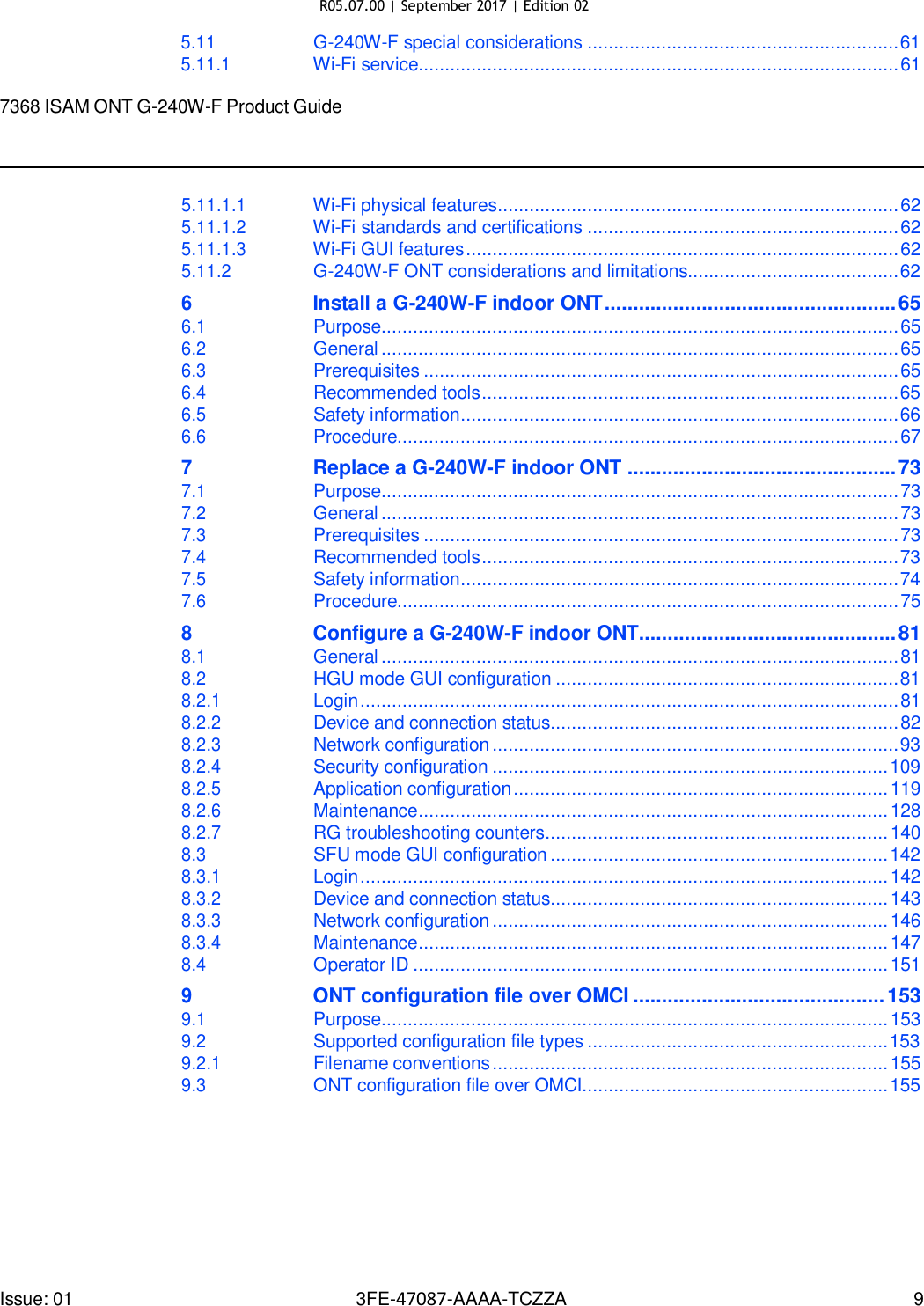 Page 10 of Nokia Bell G240WFV2 7368 ISAM GPON ONU User Manual 7368 ISAM ONT G 240W F Product Guide