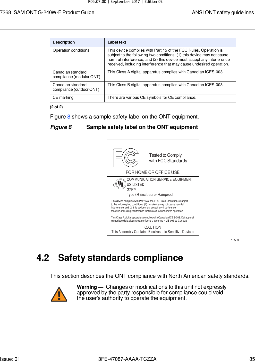 Page 32 of Nokia Bell G240WFV2 7368 ISAM GPON ONU User Manual 7368 ISAM ONT G 240W F Product Guide