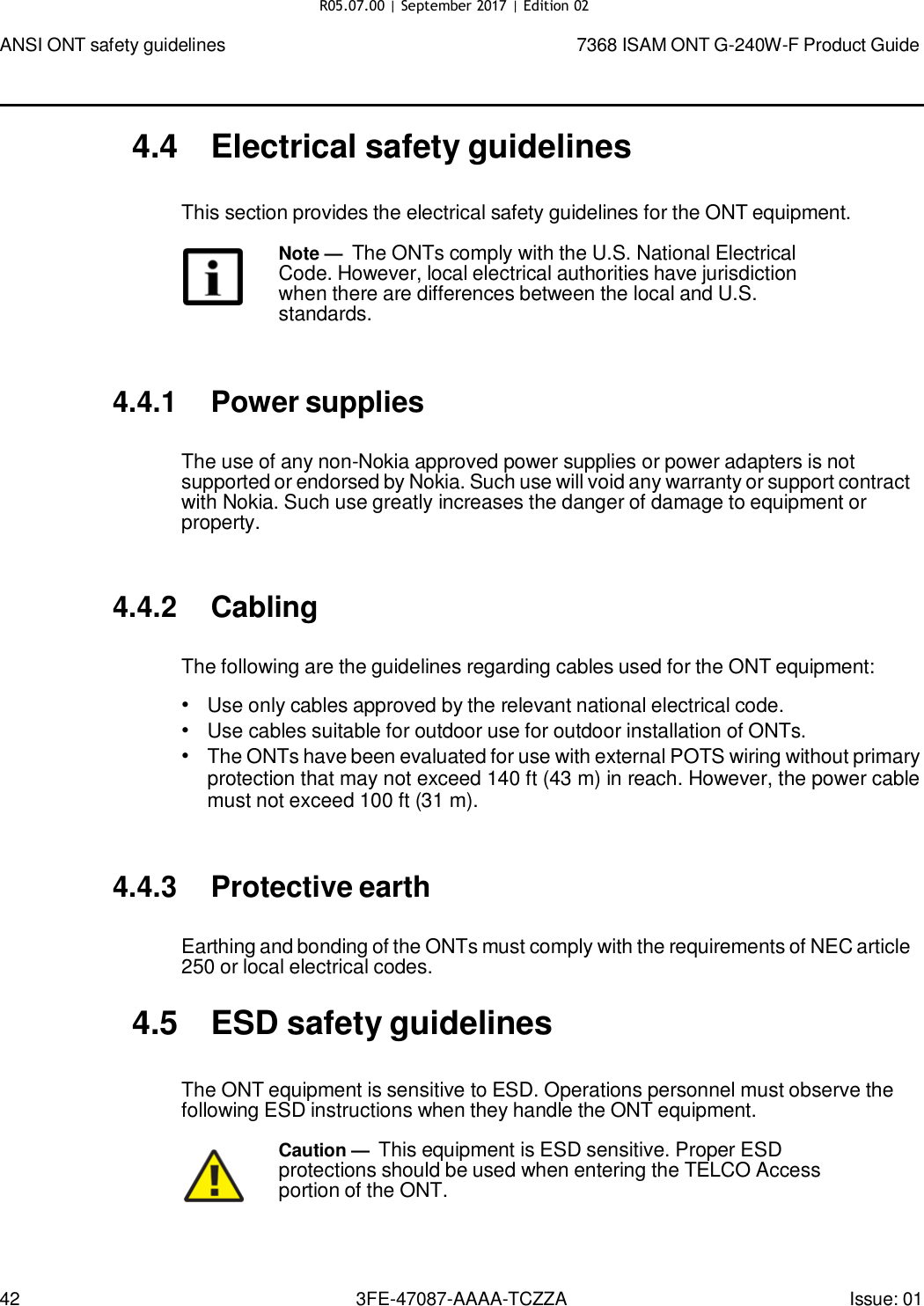 Page 39 of Nokia Bell G240WFV2 7368 ISAM GPON ONU User Manual 7368 ISAM ONT G 240W F Product Guide