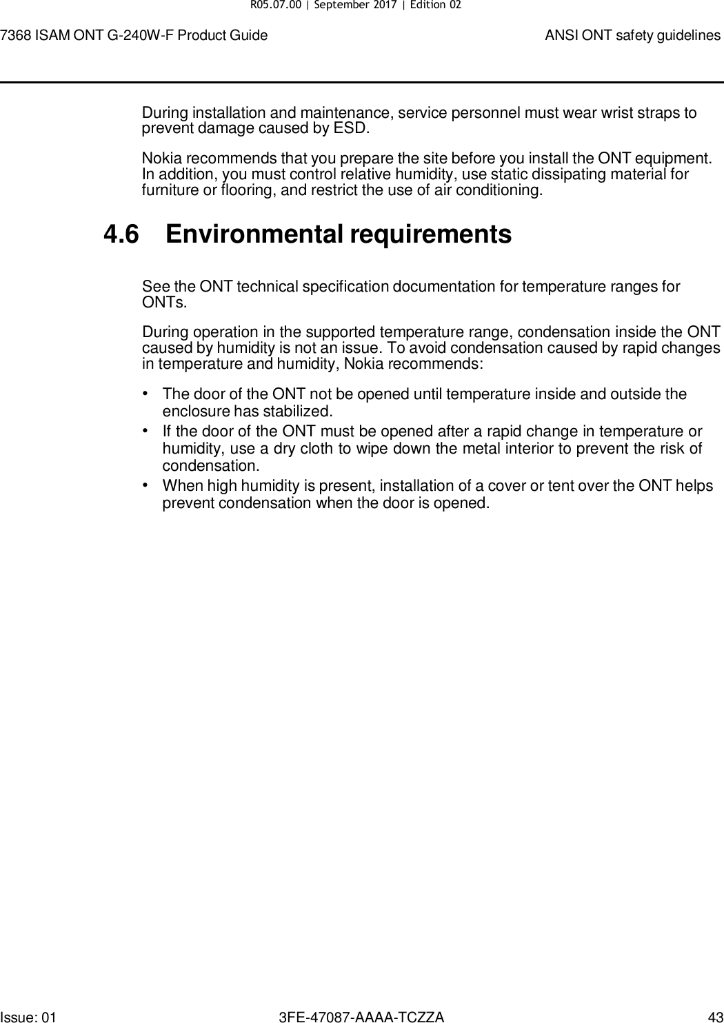 Page 40 of Nokia Bell G240WFV2 7368 ISAM GPON ONU User Manual 7368 ISAM ONT G 240W F Product Guide