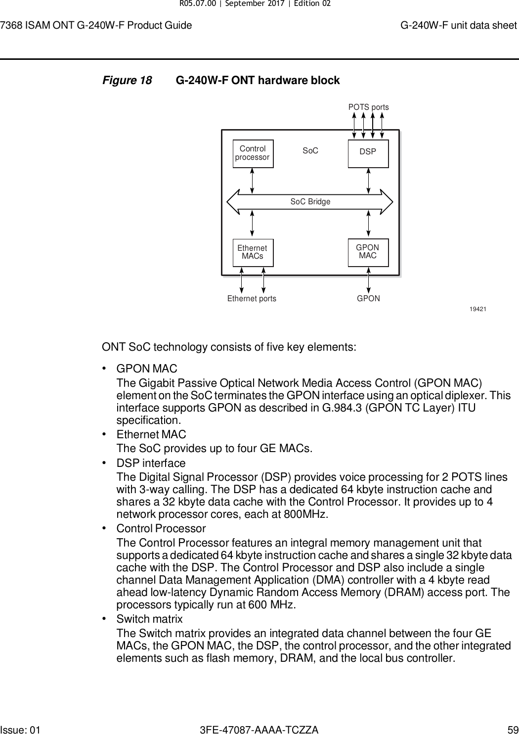 Page 56 of Nokia Bell G240WFV2 7368 ISAM GPON ONU User Manual 7368 ISAM ONT G 240W F Product Guide