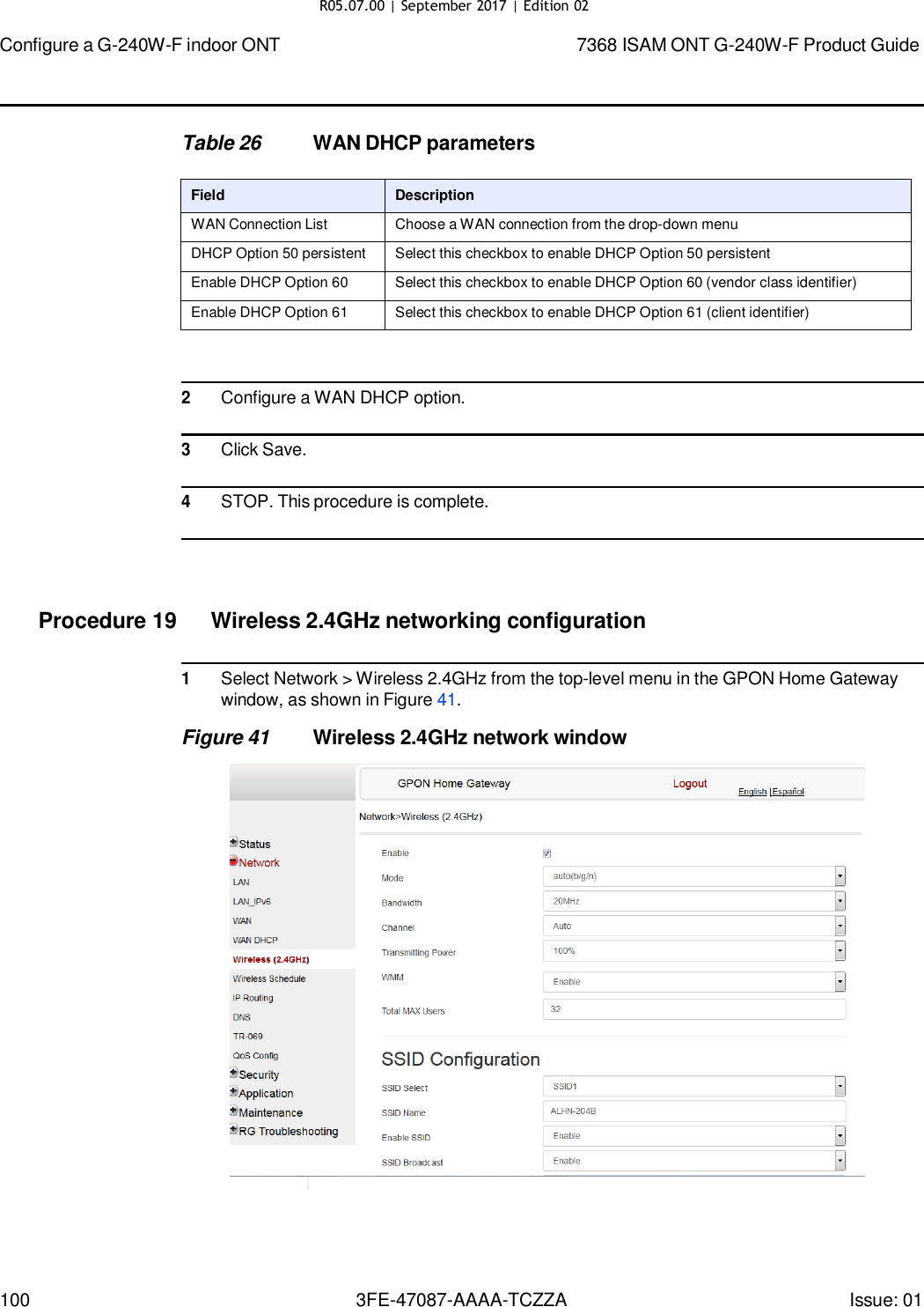 Page 94 of Nokia Bell G240WFV2 7368 ISAM GPON ONU User Manual 7368 ISAM ONT G 240W F Product Guide