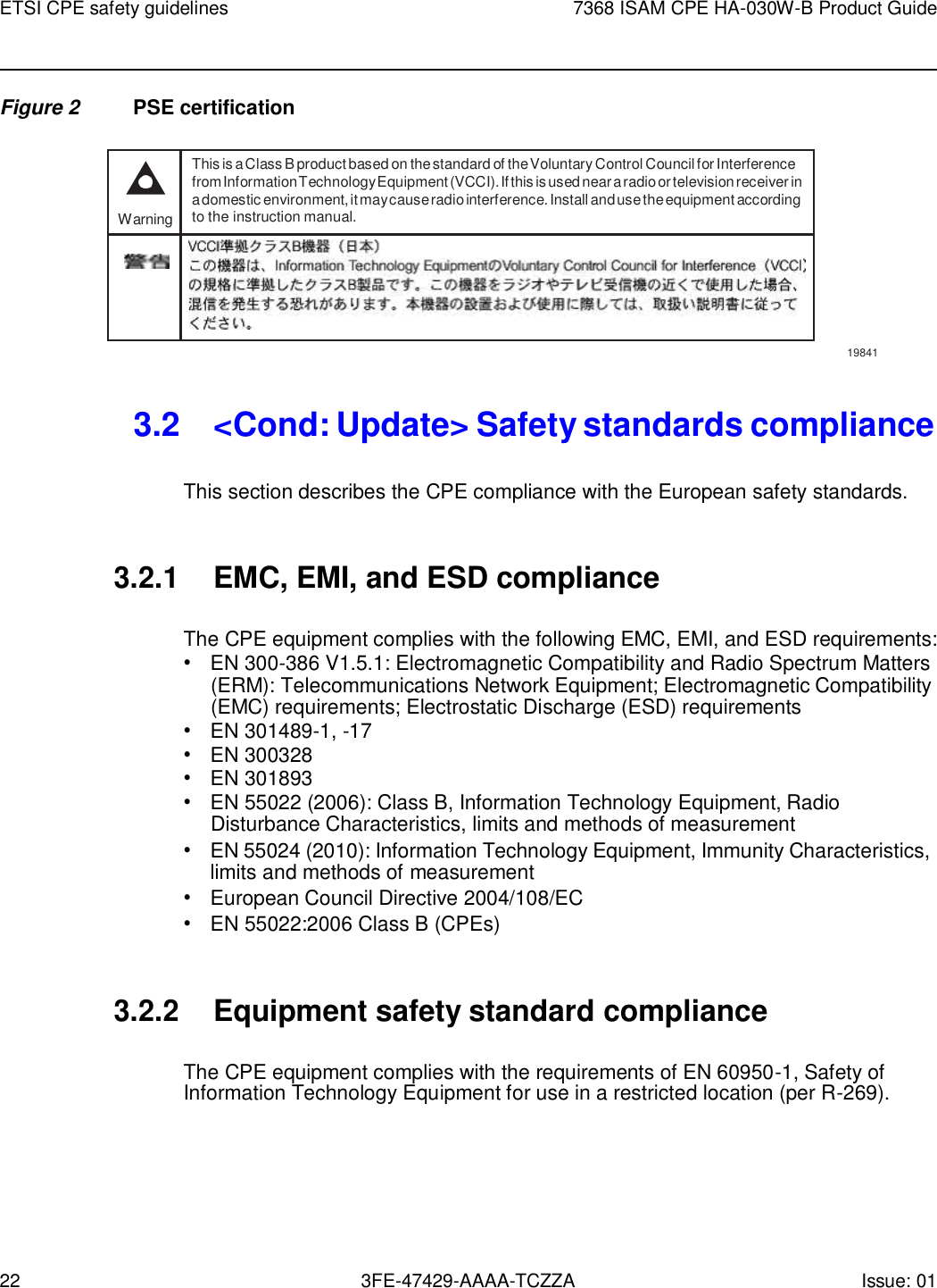 Page 22 of Nokia Bell HA030WB 7368 Intelligent Services Access Manager CPE User Manual 7368 ISAM CPE HA 020W A Product Guide