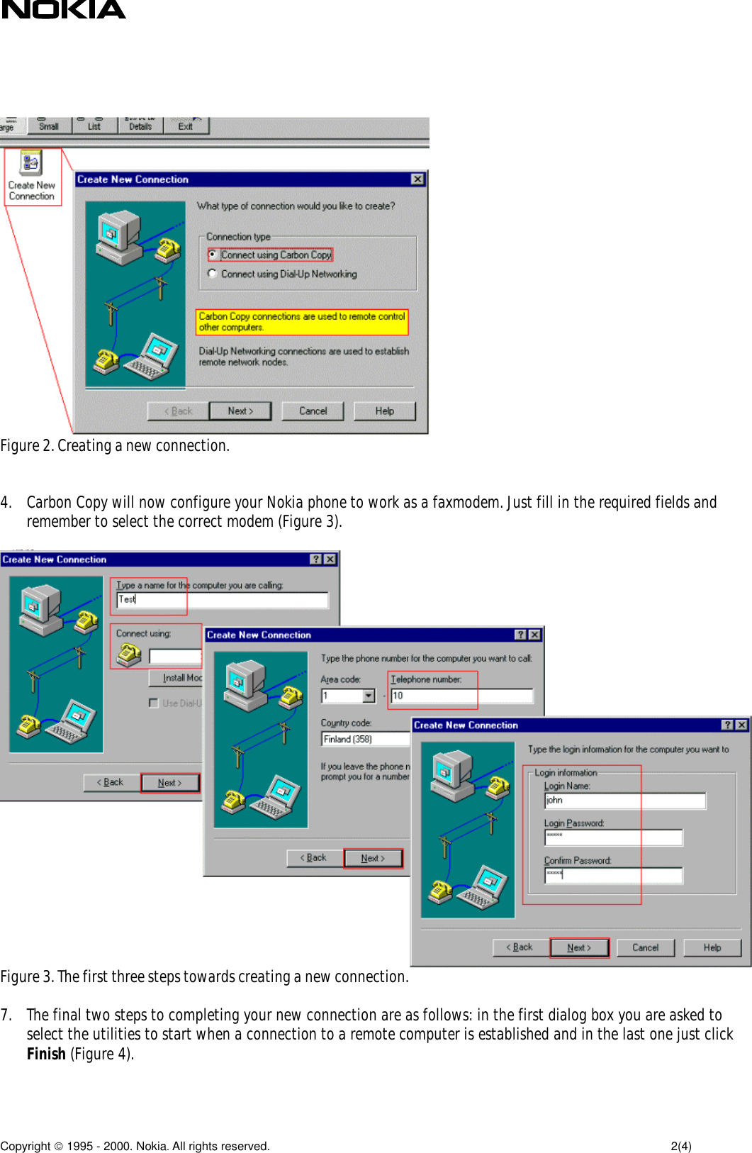 Page 2 of 4 - Nokia 6250 Using The With Carbon Copy 5.0 (PDF File) User Manual  To Fc71aff2-b394-4580-8860-d7a65c637cac