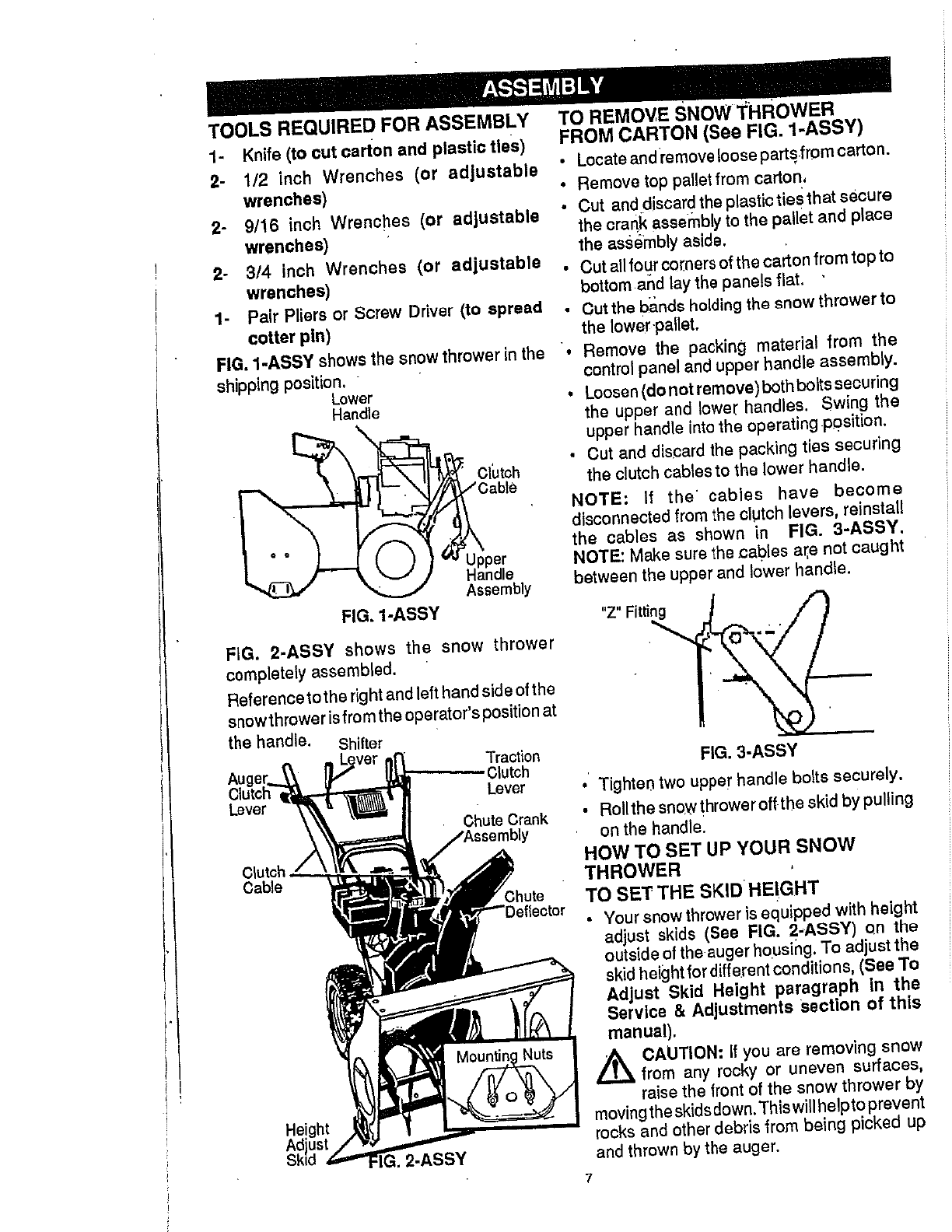 Noma Snowblower Parts Manual