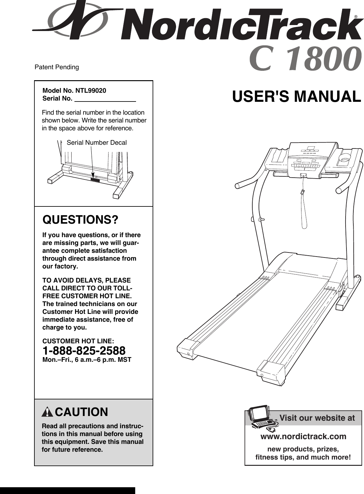 Nordic Track C1800 Users Manual ManualsLib Makes It Easy To Find